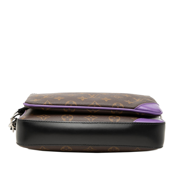Macassar Trio Messenger Monogram Marron