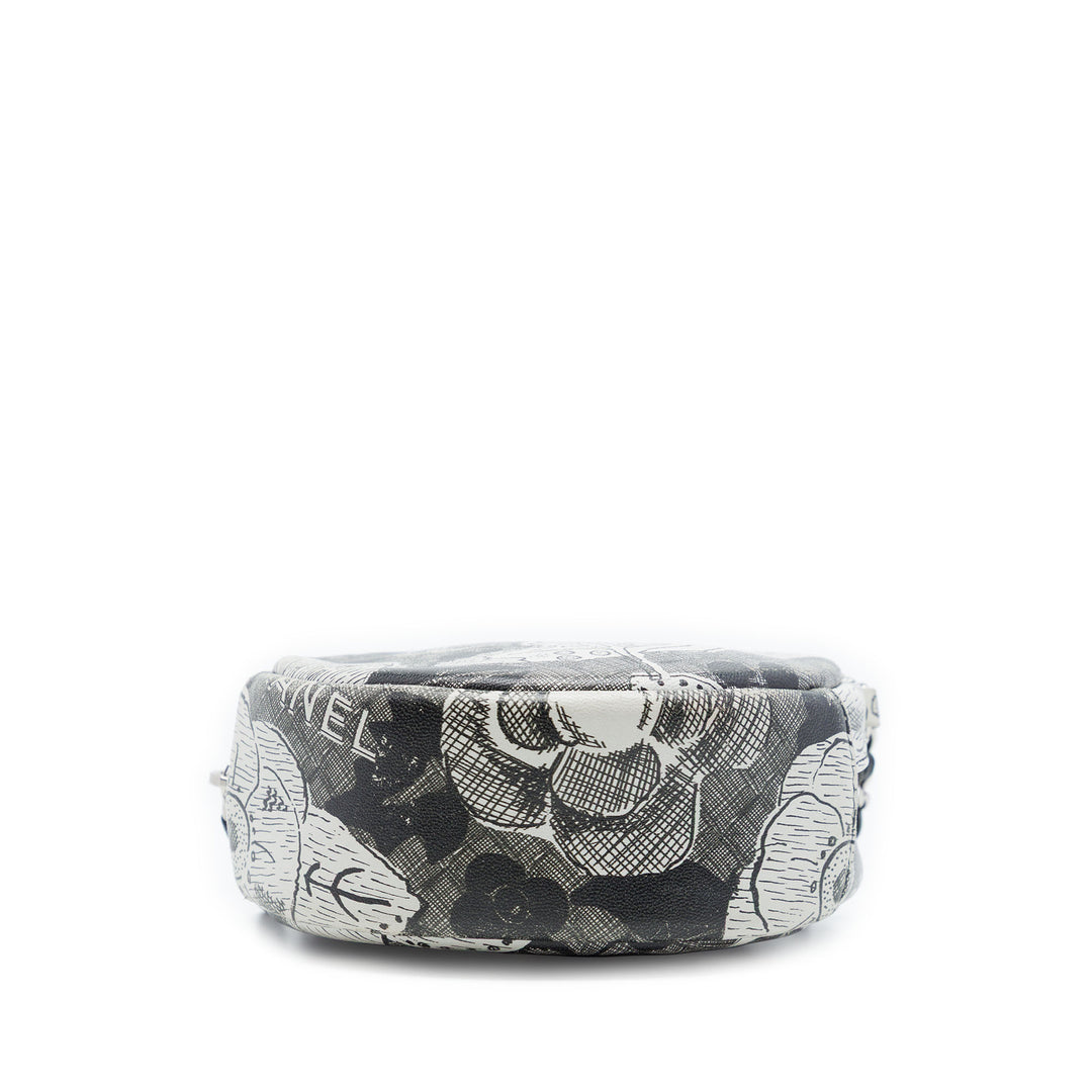 Chanel CC Cuir de veau Rond Pochette avec chaîne