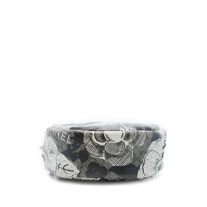 Chanel CC Cuir de veau Rond Pochette avec chaîne