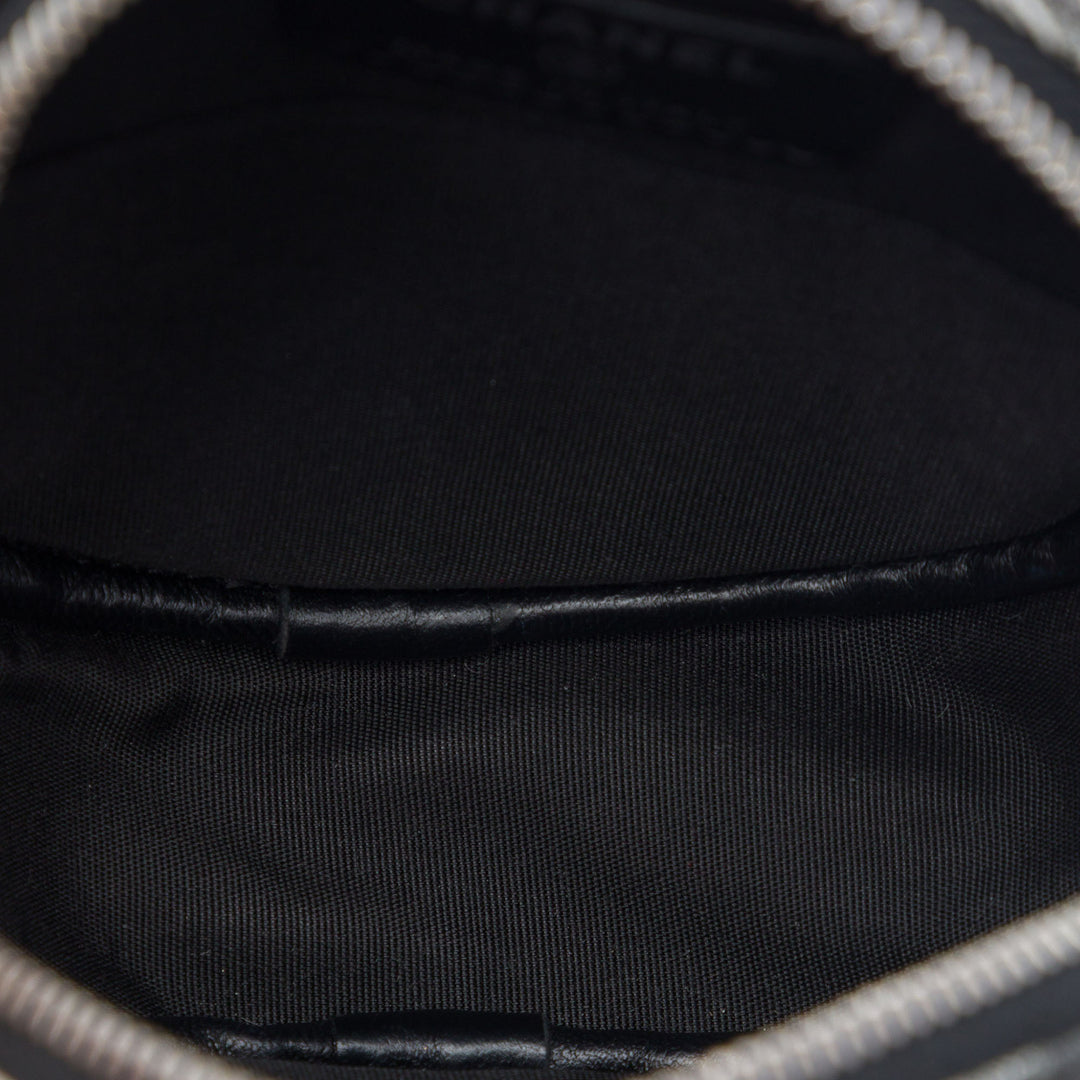 Chanel CC Cuir de veau Rond Pochette avec chaîne