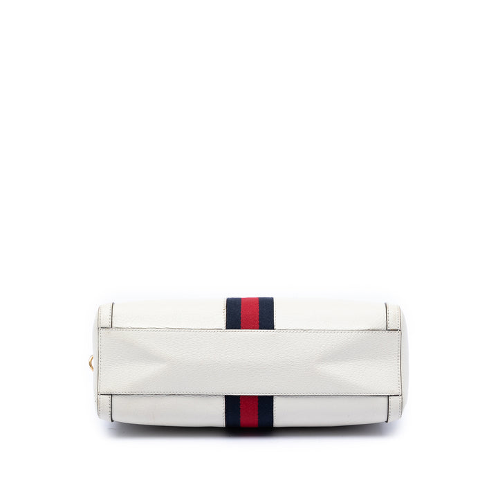 Web Ophidia sac à Moyen Cuir de veau Beige