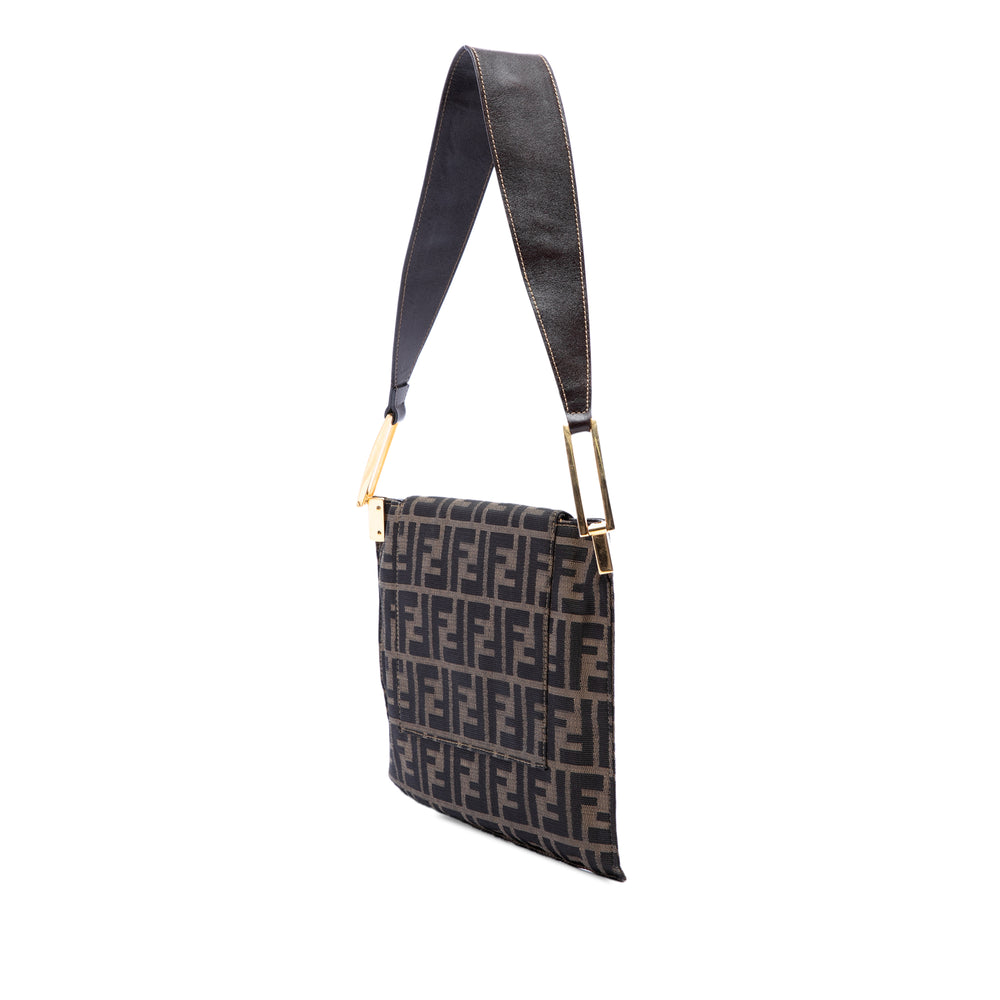 Fendi Zucca à rabat Sac Marron – vue 2 – GABY PARIS