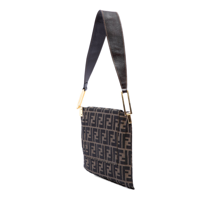 Fendi Zucca à rabat Sac Marron – vue 2 – GABY PARIS