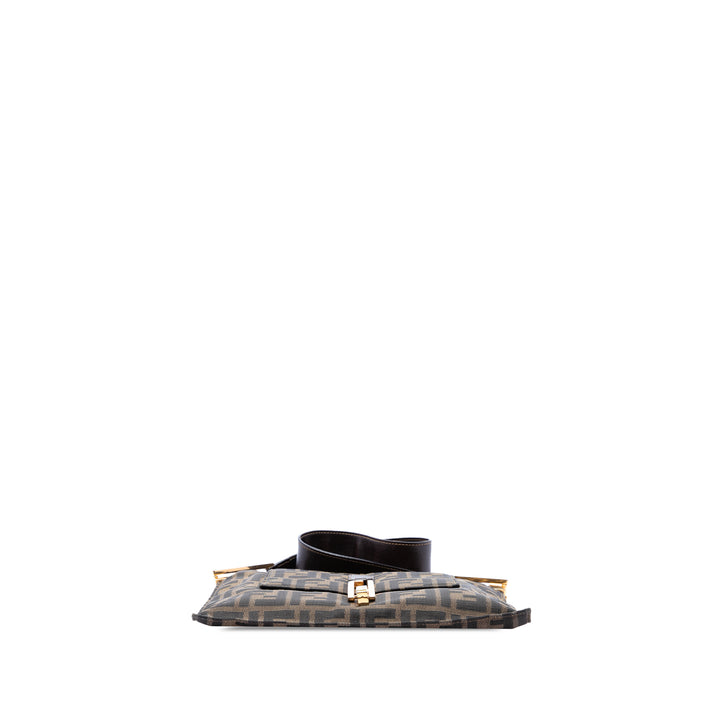 Fendi Zucca à rabat Sac Marron – vue 3 – GABY PARIS