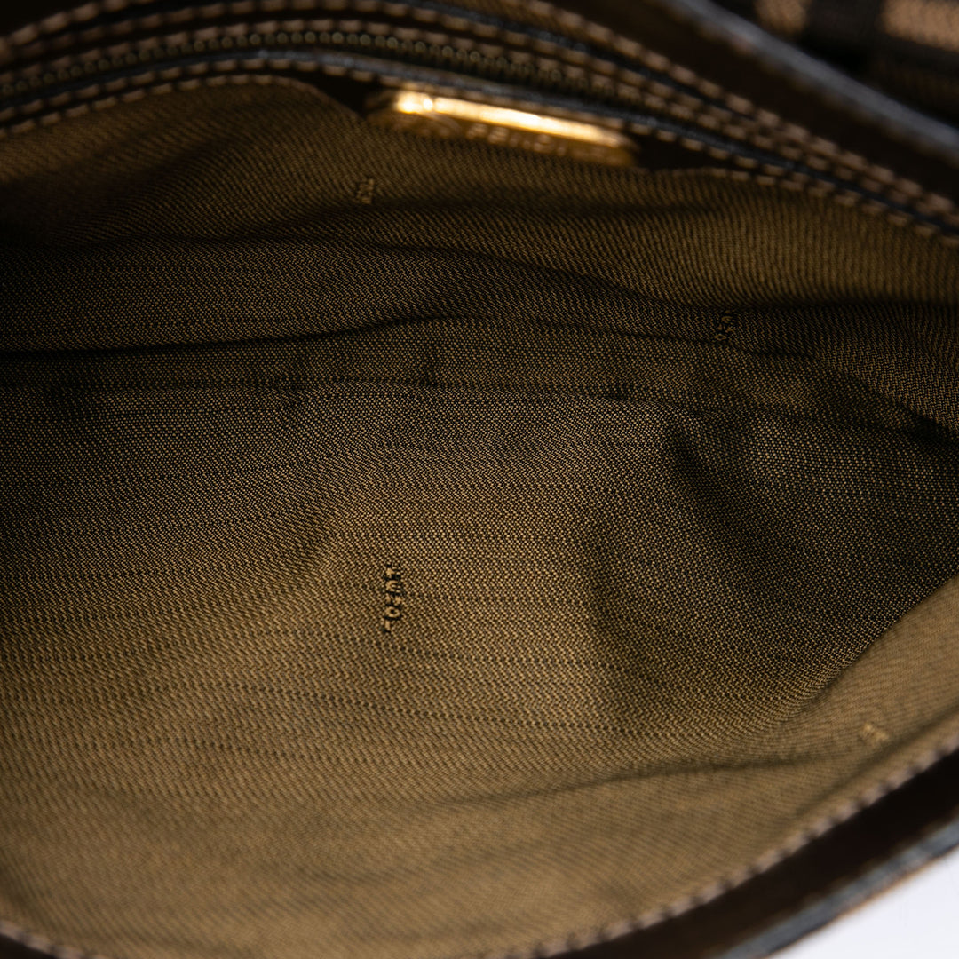 Fendi Zucca à rabat Sac Marron – vue 4 – GABY PARIS