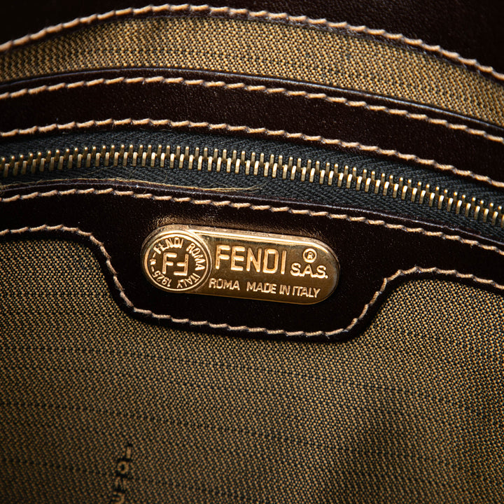 Fendi Zucca à rabat Sac Marron – vue 5 – GABY PARIS