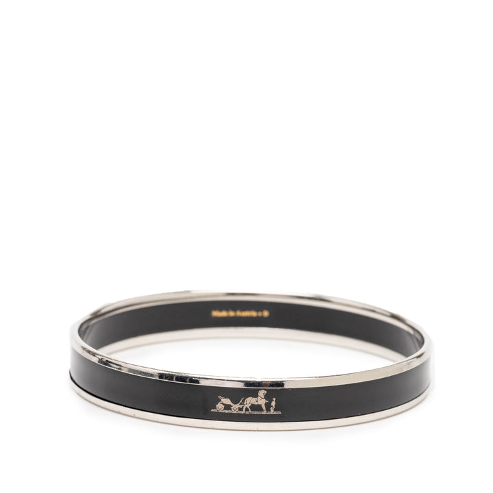 Hermès Narrow Caleche Émail Bangle 62