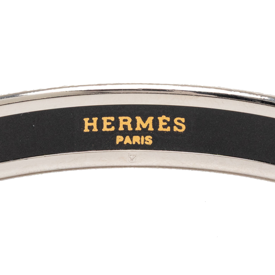 Hermès Narrow Caleche Émail Bangle 62