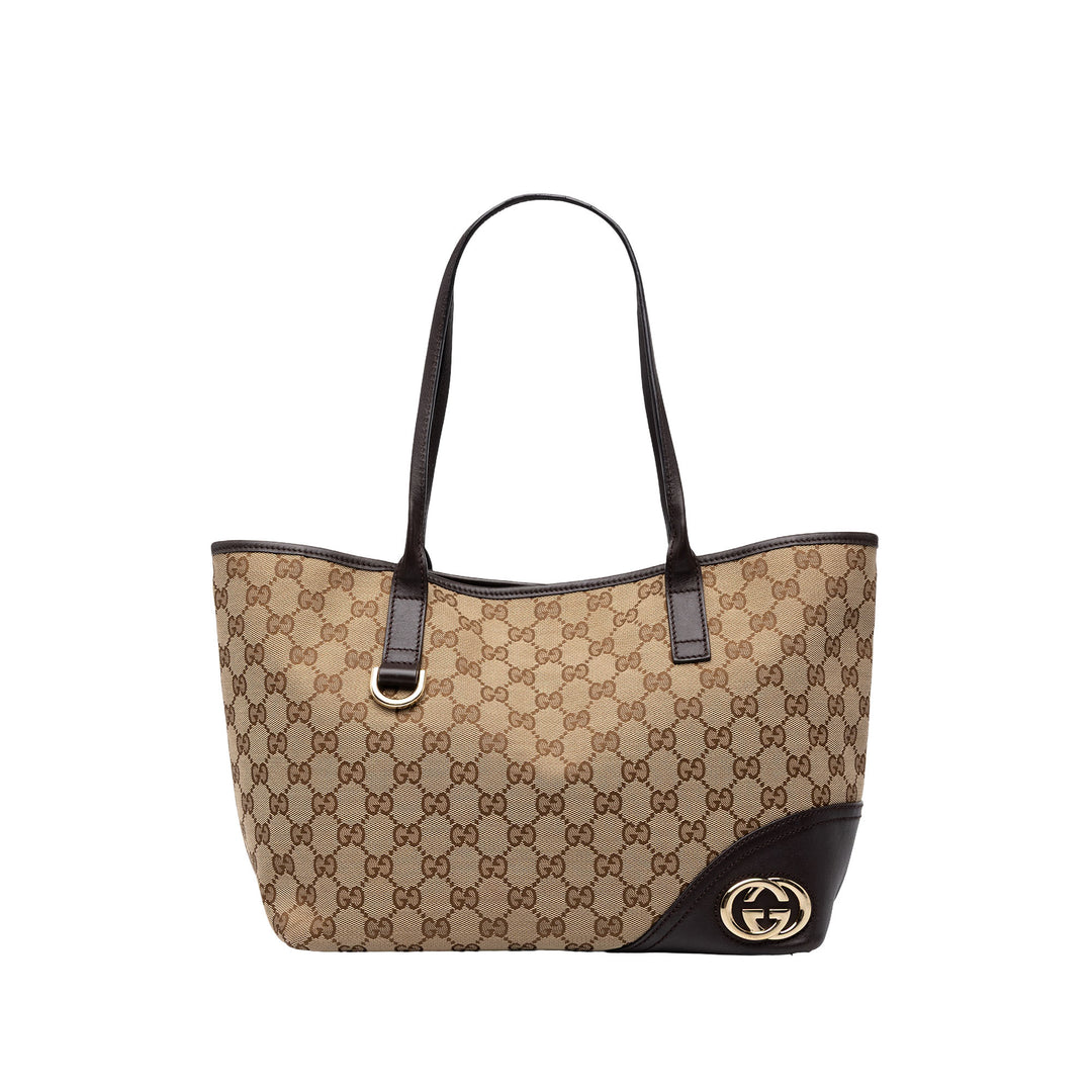 Gucci Cabas GG New Britt Beige – vue principale – GABY PARIS