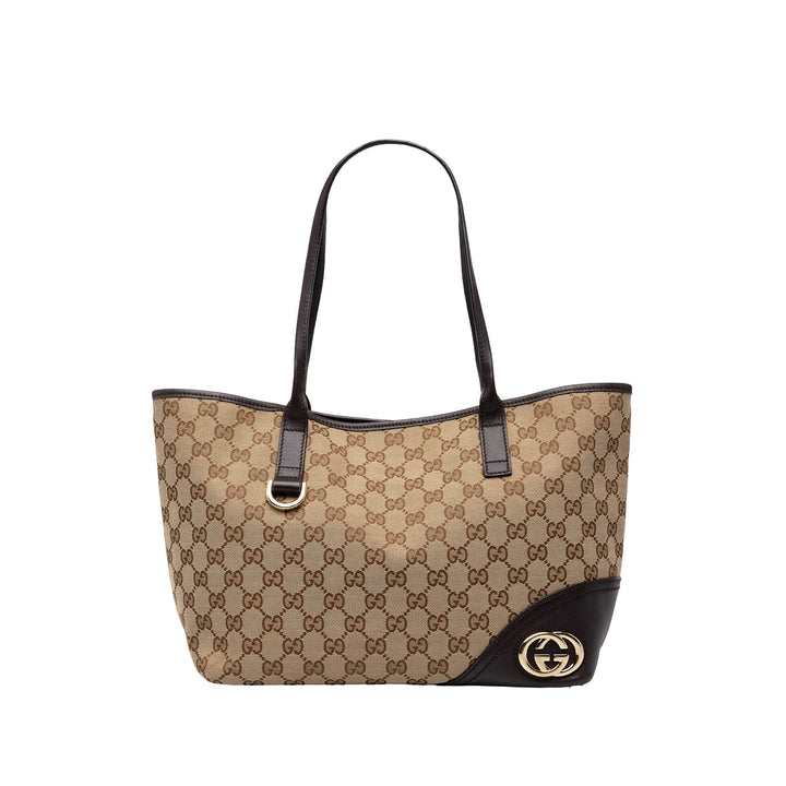 Gucci Cabas GG New Britt Beige – vue principale – GABY PARIS