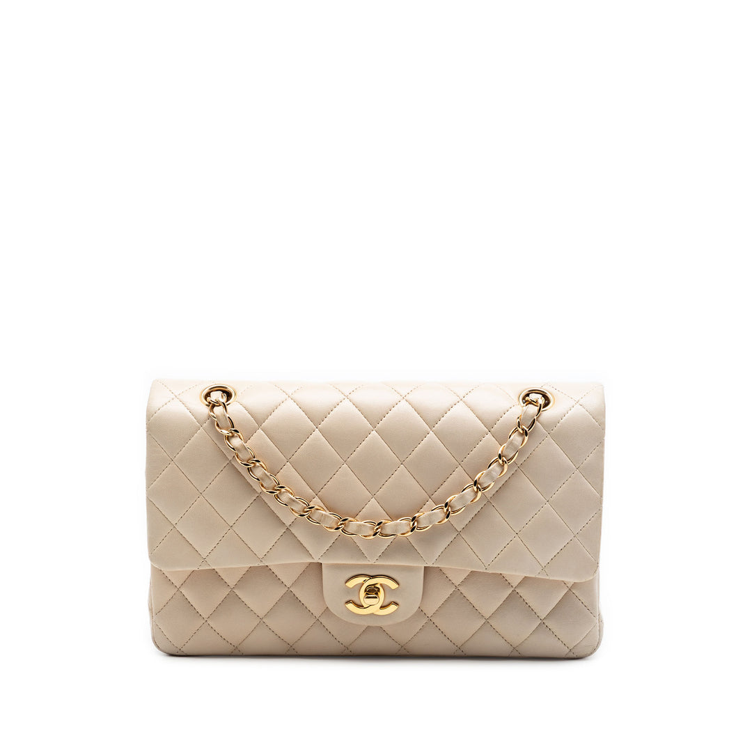 Chanel Medium Classic Cuir d’agneau Double rabat