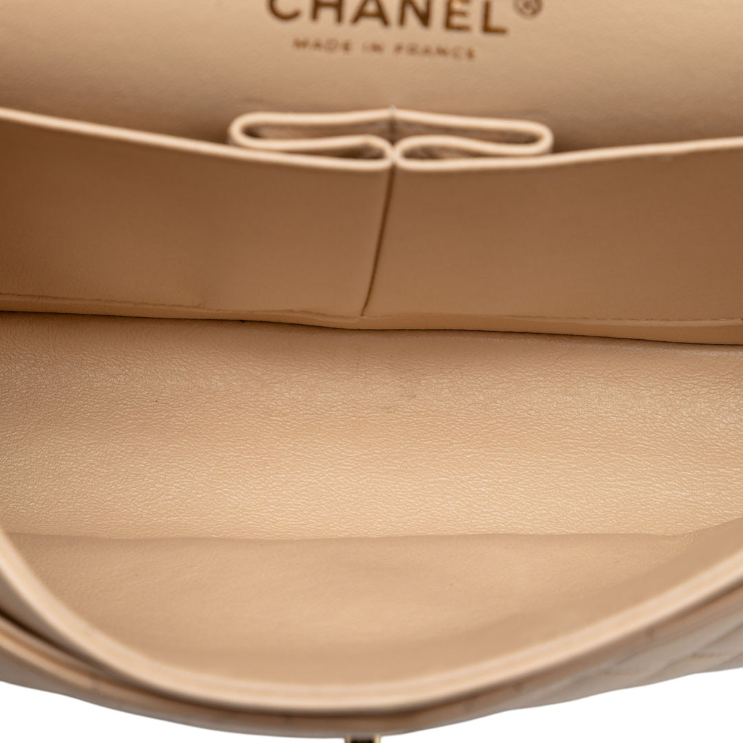 Chanel Medium Classic Cuir d’agneau Double rabat