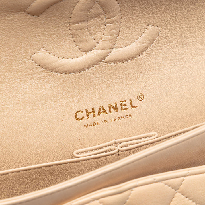 Chanel Medium Classic Cuir d’agneau Double rabat