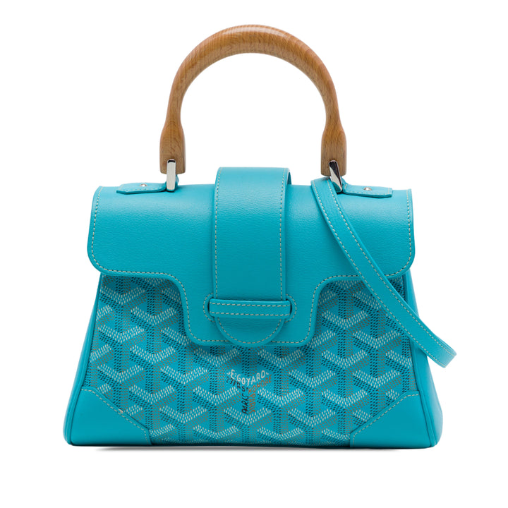 Saigon Souple Mini Goyardine Bleu