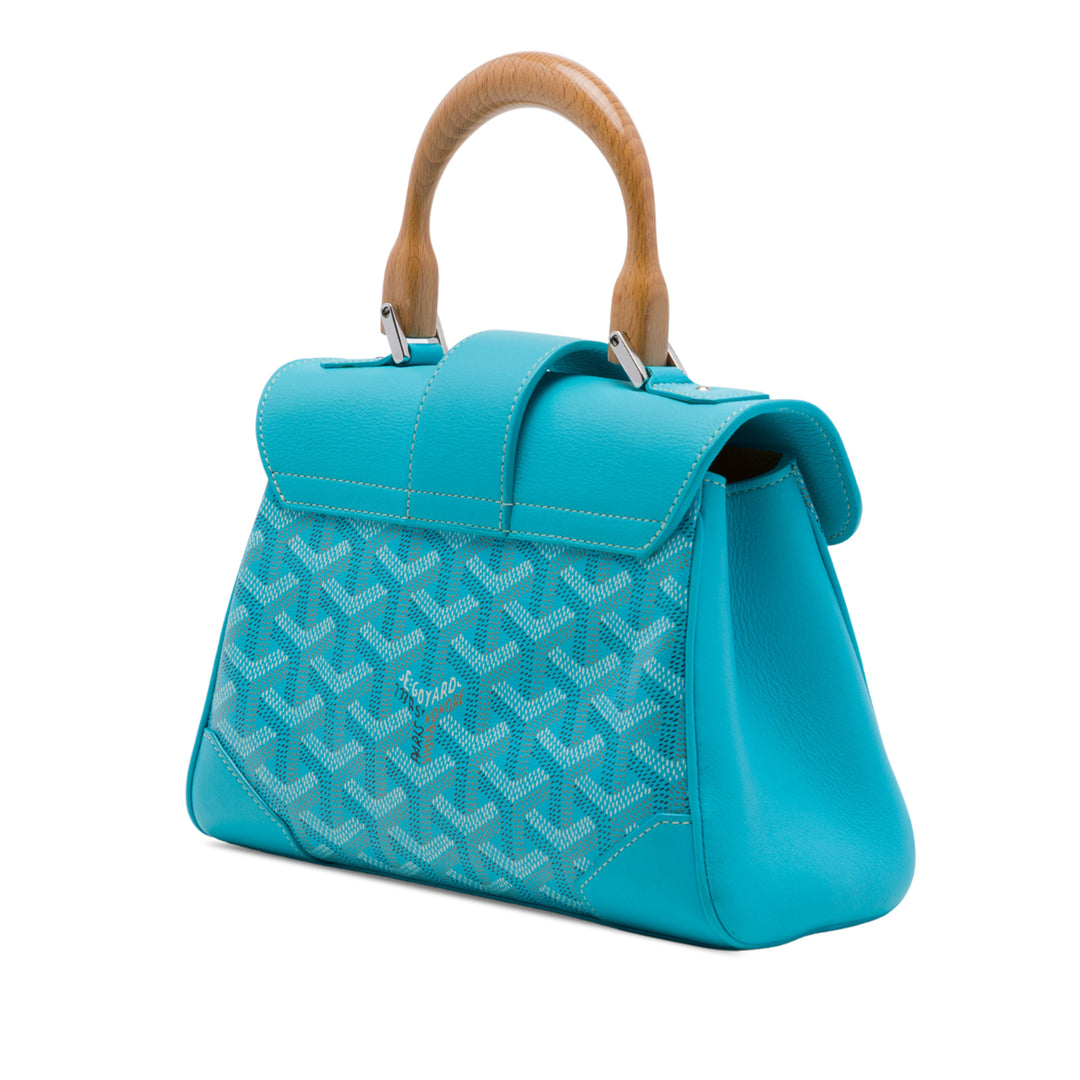 Saigon Souple Mini Goyardine Bleu