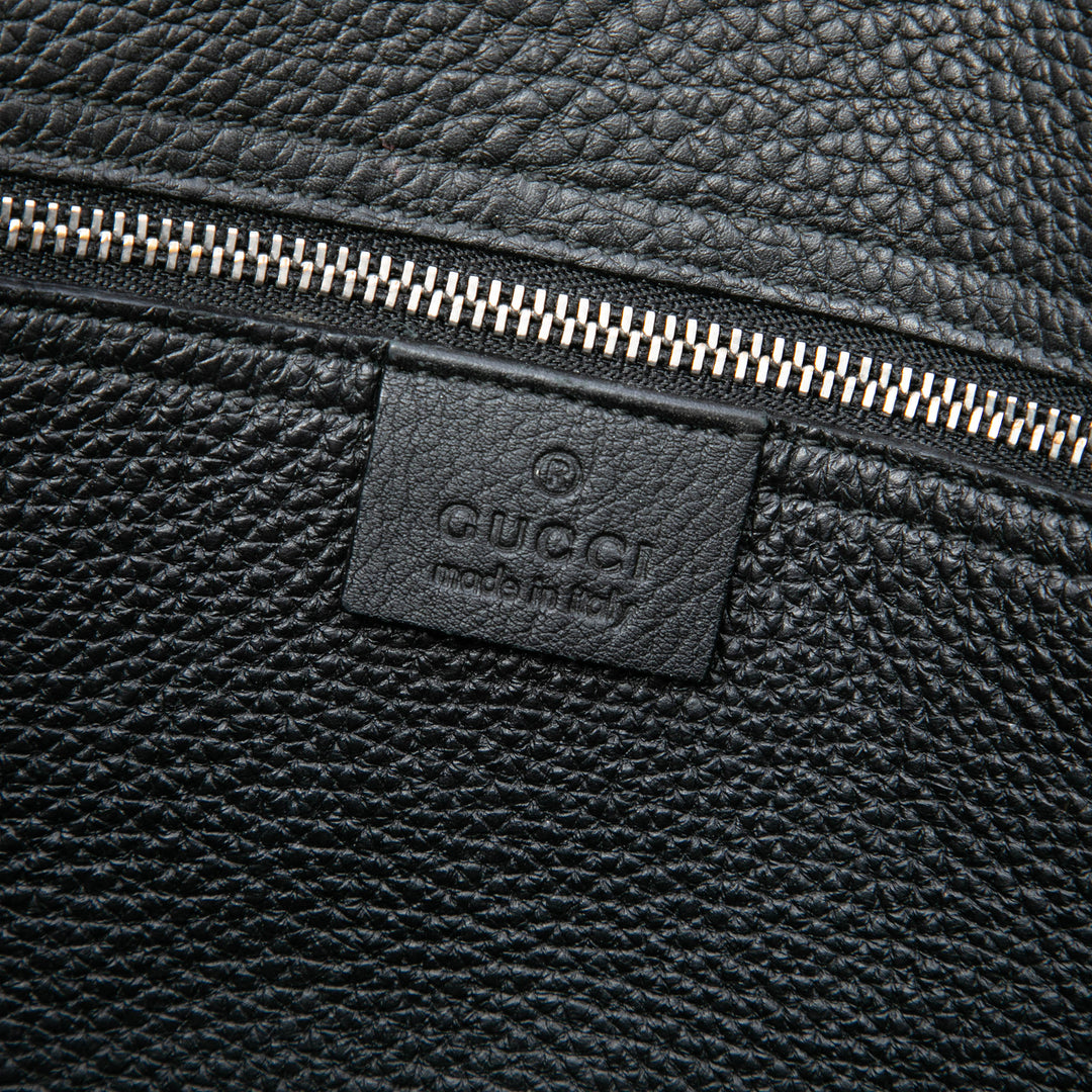 Gucci grainé Souple Jackie Cabas Petit Cuir de veau grainé Noir – vue 5 – GABY PARIS