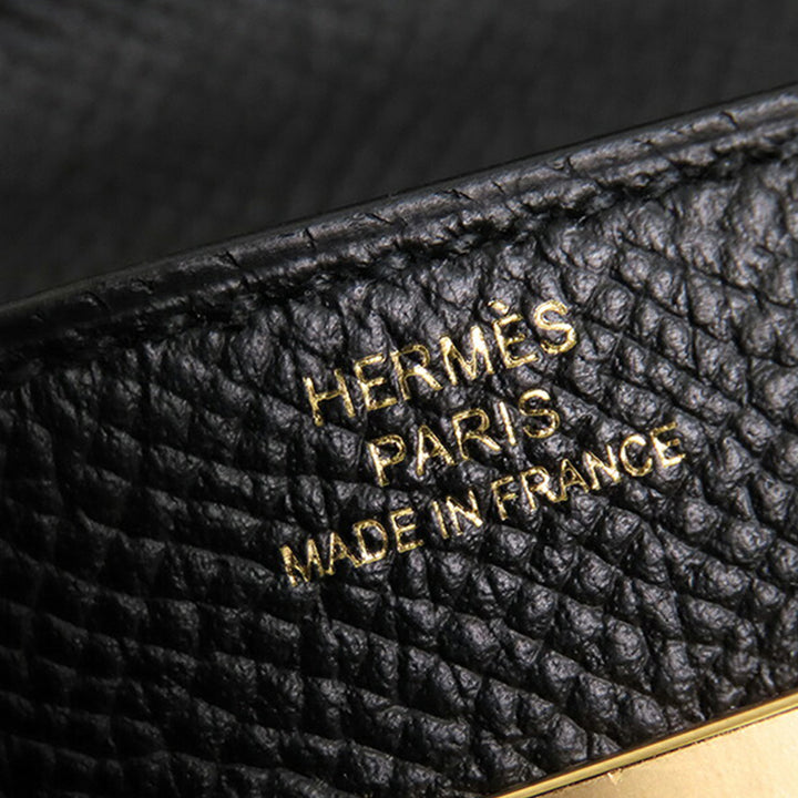 Hermès Epsom Kelly To Go Wallet Black - GABY PARIS