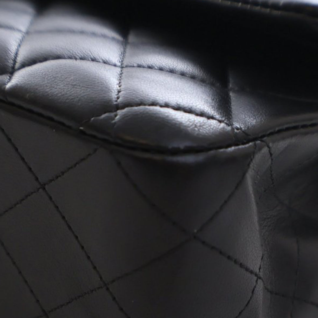 Chanel Medium Classic Cuir d’agneau Double rabat Noir – GABY PARIS Authentique