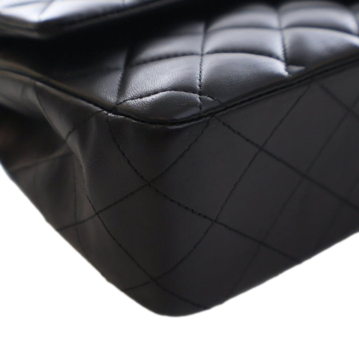 Chanel Medium Classic Cuir d’agneau Double rabat Noir – GABY PARIS Authentique