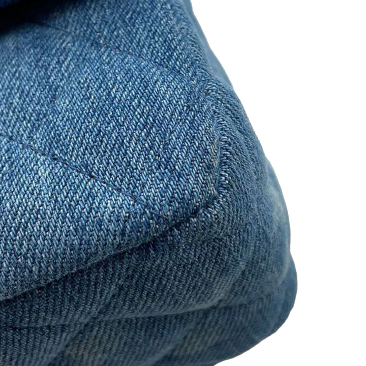Chanel Medium Classic Washed Jean Double rabat