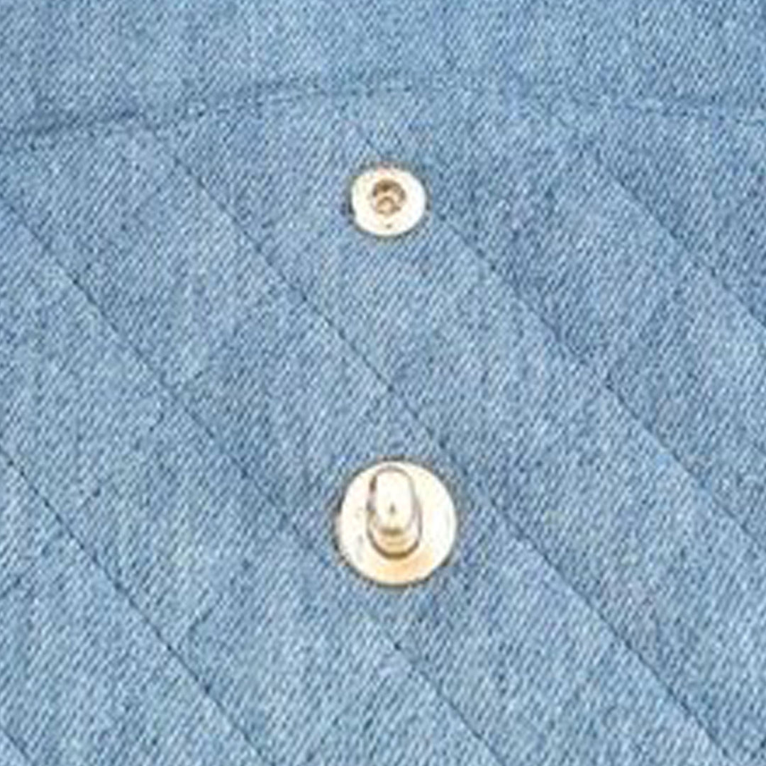 Chanel Medium Classic Washed Jean Double rabat