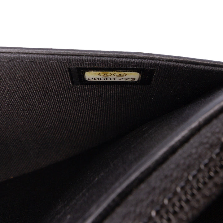 Lambskin Coco Boy Wallet On Chain Black - Gaby Paris