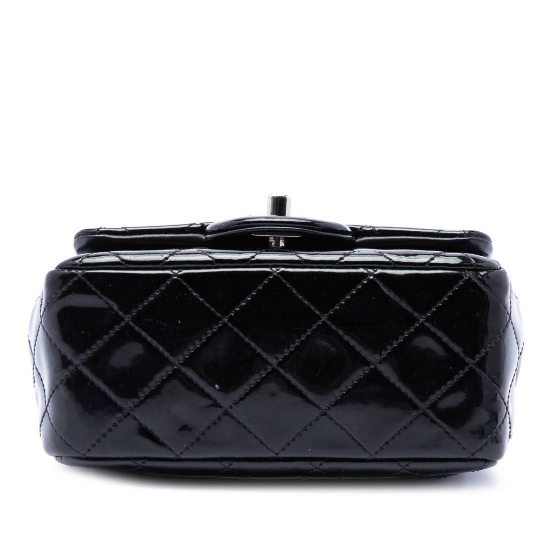 Chanel Classic Carré Rabat simple Mini Noir – vue 3 – GABY PARIS