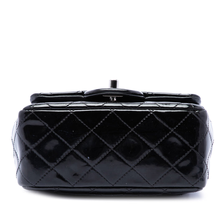 Chanel Classic Carré Rabat simple Mini Noir – vue 3 – GABY PARIS