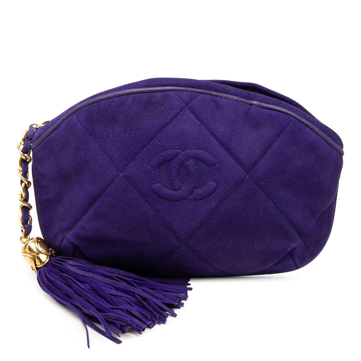 Chanel CC Daim Pompon Pochette