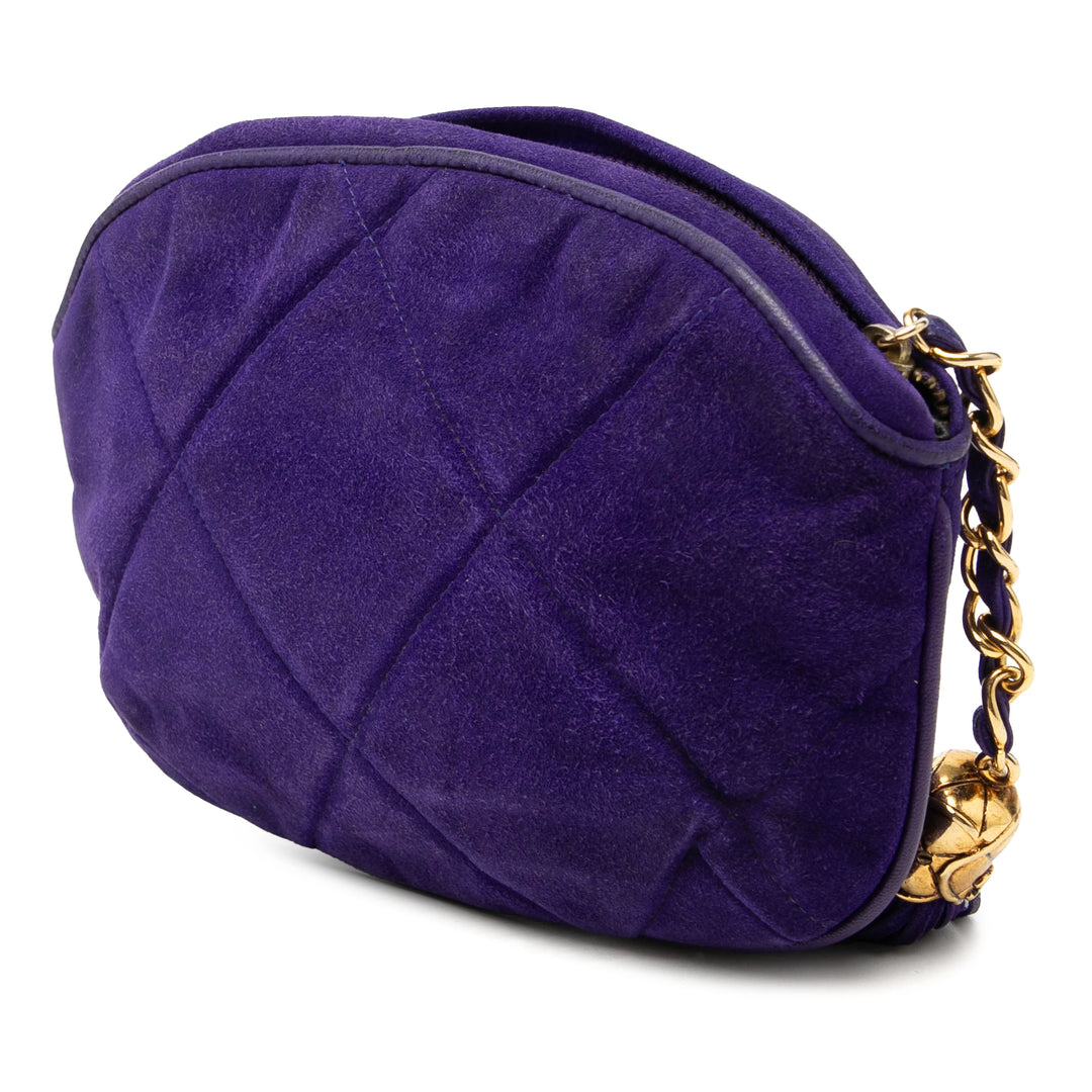 Chanel CC Daim Pompon Pochette