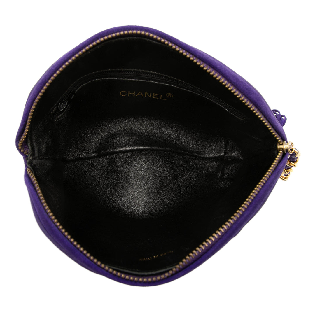 Chanel CC Daim Pompon Pochette