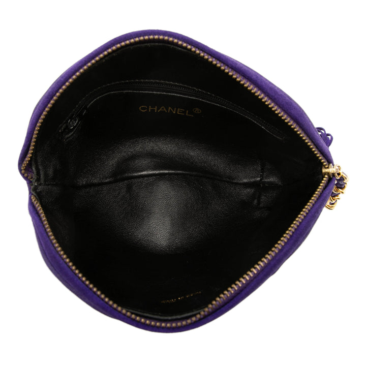 Chanel CC Daim Pompon Pochette