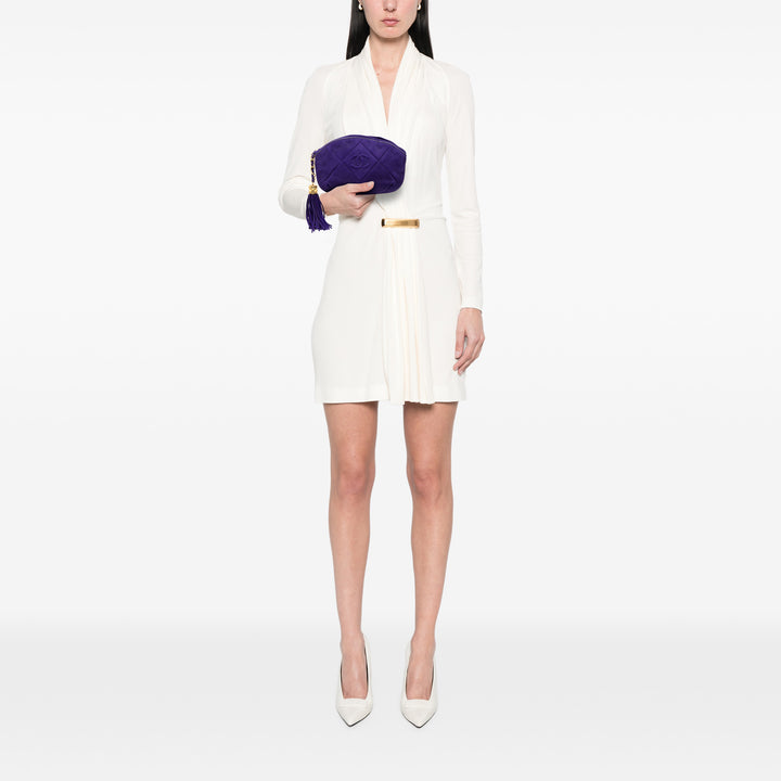 Chanel CC Daim Pompon Pochette