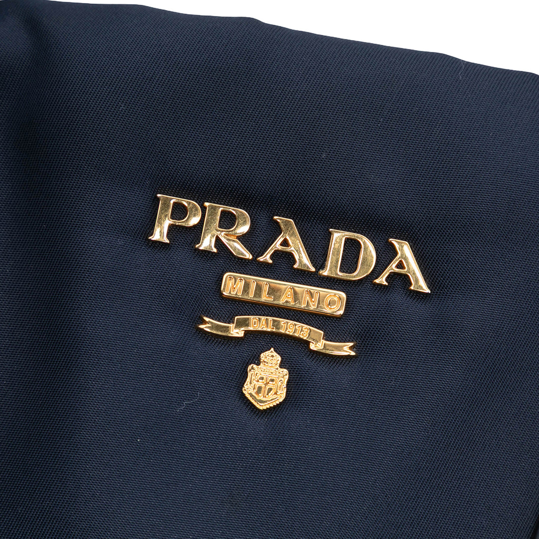 Prada Soft Veau à finitions Tessuto Sac