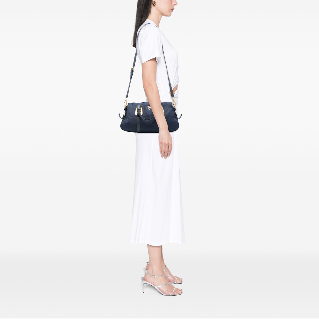 Prada Soft Veau à finitions Tessuto Sac