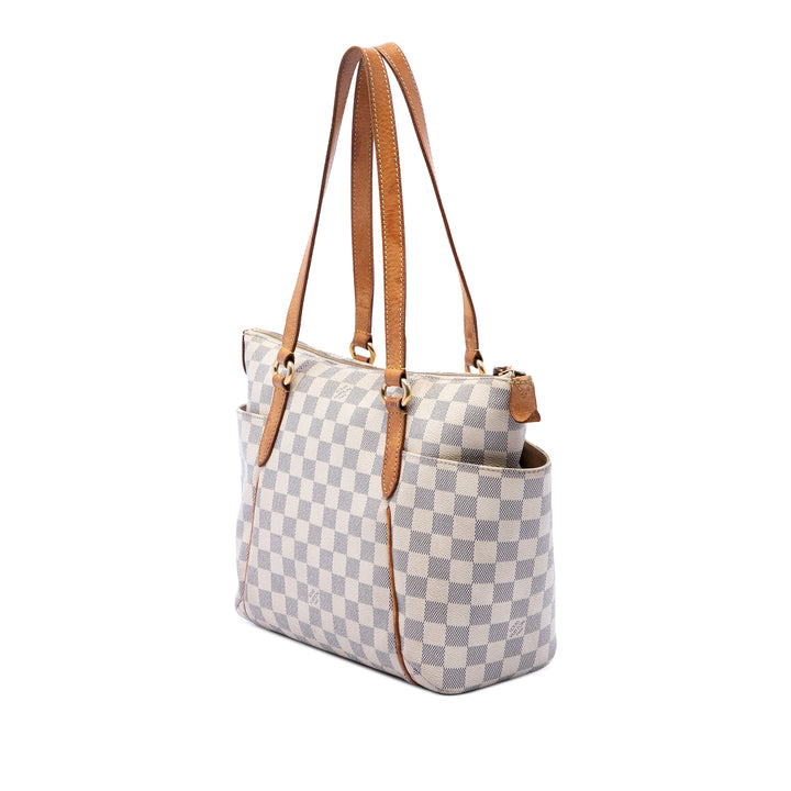 Totally PM Damier Azur Blanc