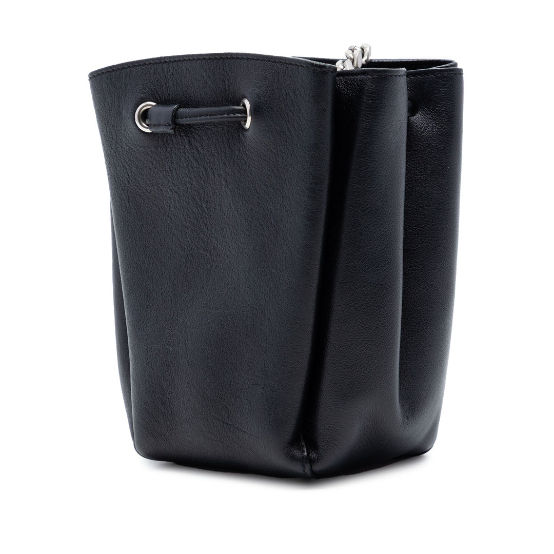 Saint Laurent Mini Cuir Monogram Embellished Bourse Bucket Sac