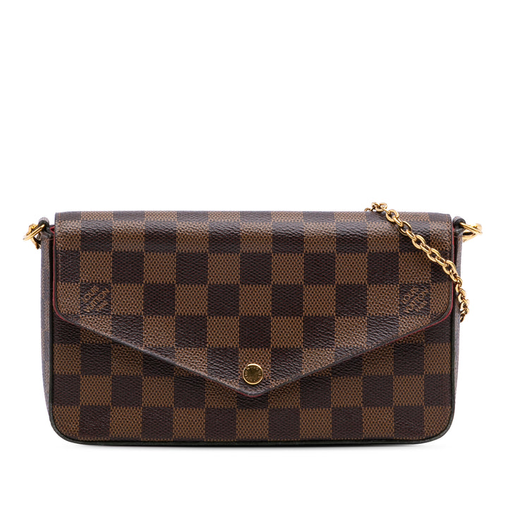 Damier Ebene Pochette Felicie Brown - Gaby Paris