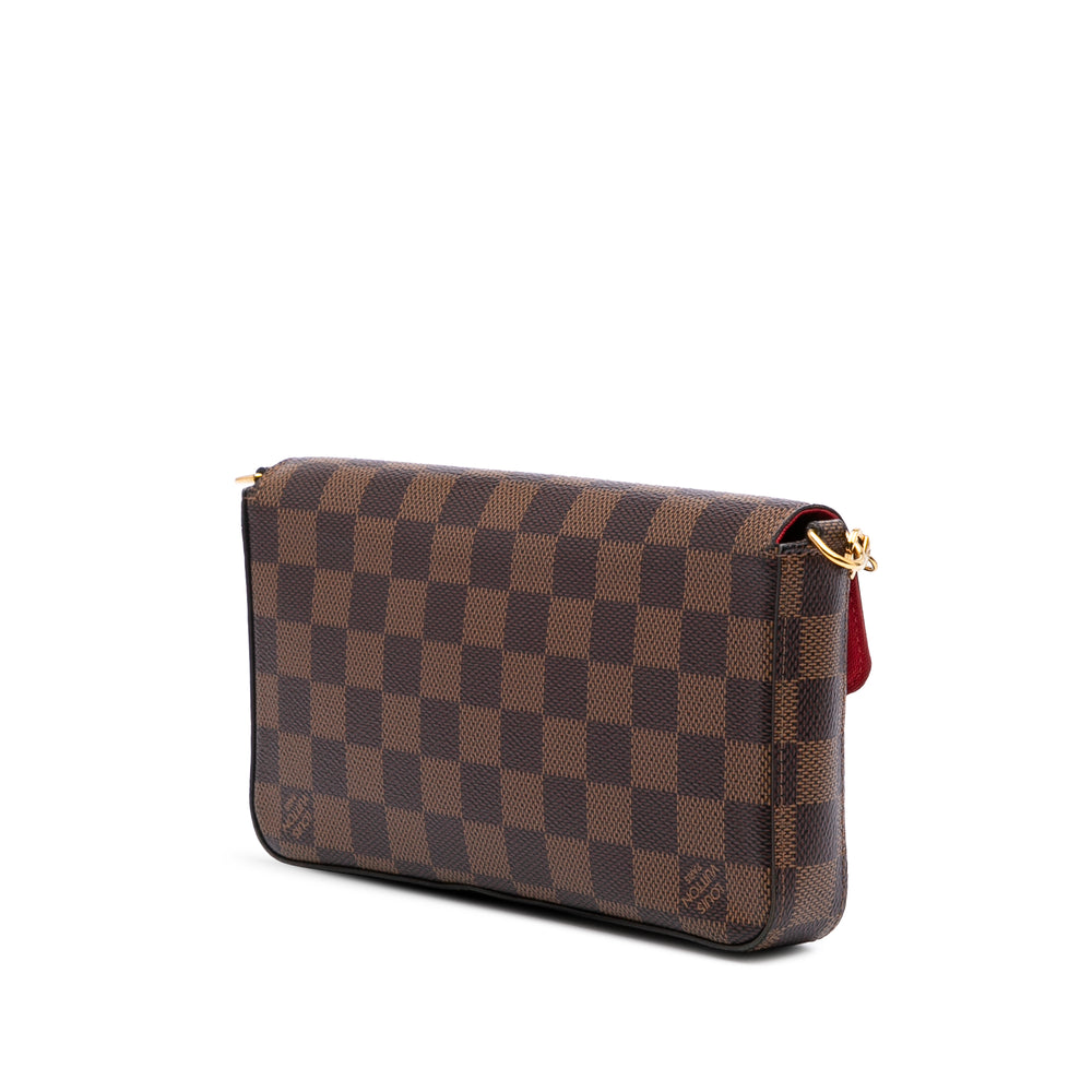 Damier Ebene Pochette Felicie Brown - Gaby Paris