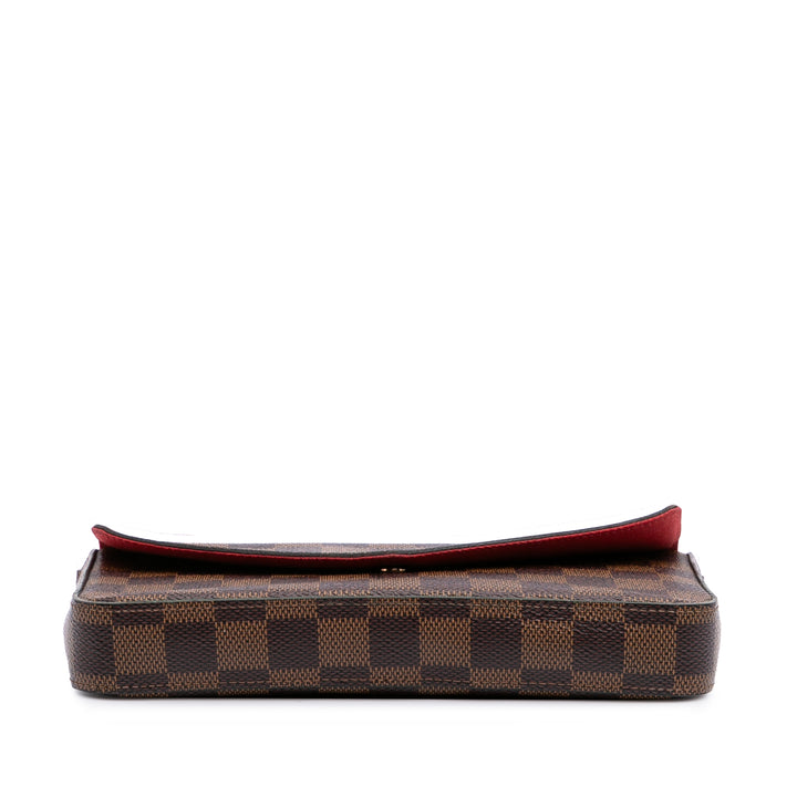 Damier Ebene Pochette Felicie Brown - Gaby Paris