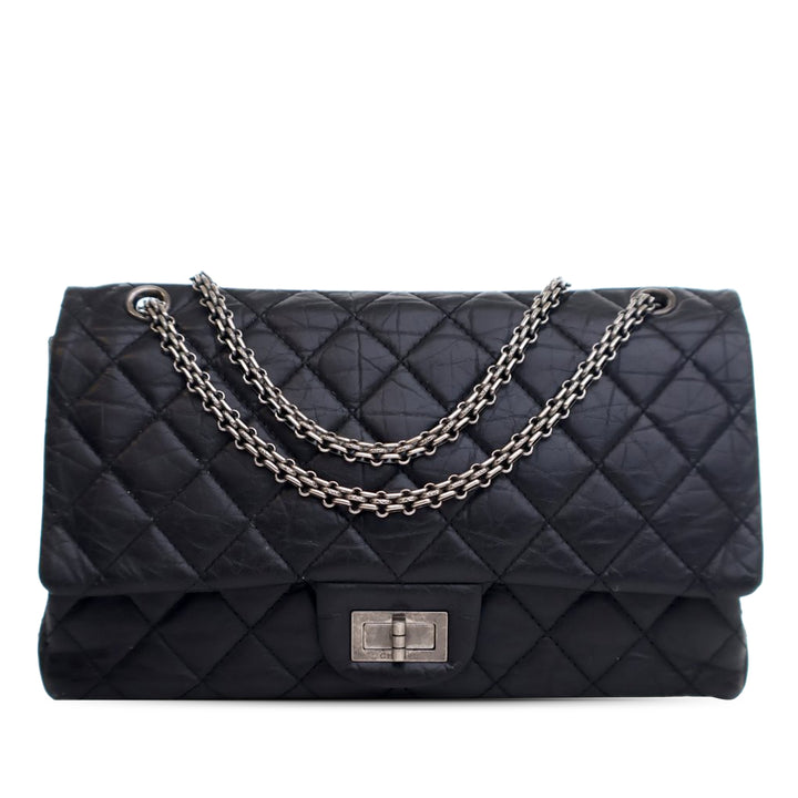 Chanel Matelassé vieilli Cuir de veau Reissue 2.55 Double rabat 227