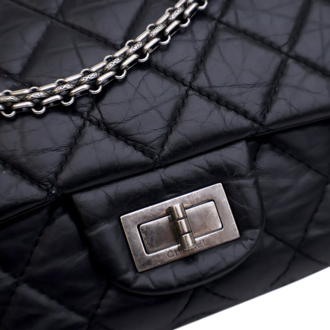 Chanel Matelassé vieilli Cuir de veau Reissue 2.55 Double rabat 227