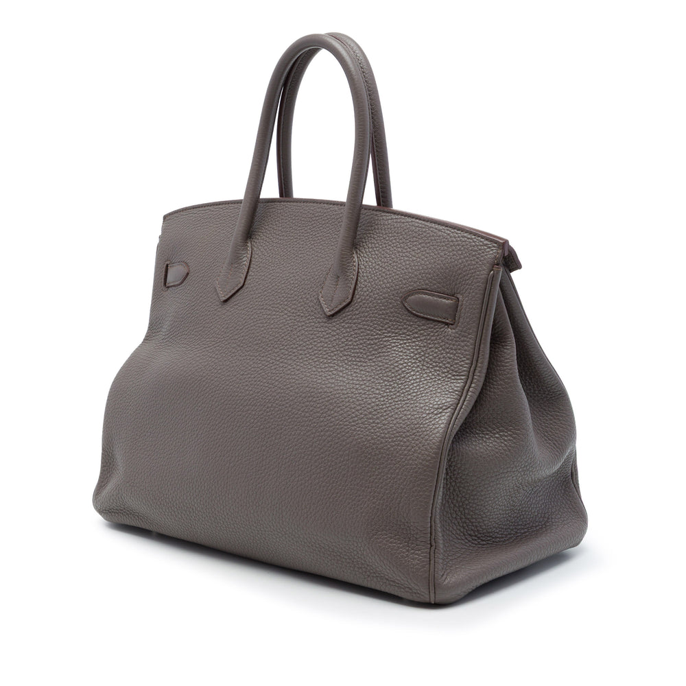 Hermès Birkin Retourne 35 Togo Gris – vue 2 – GABY PARIS