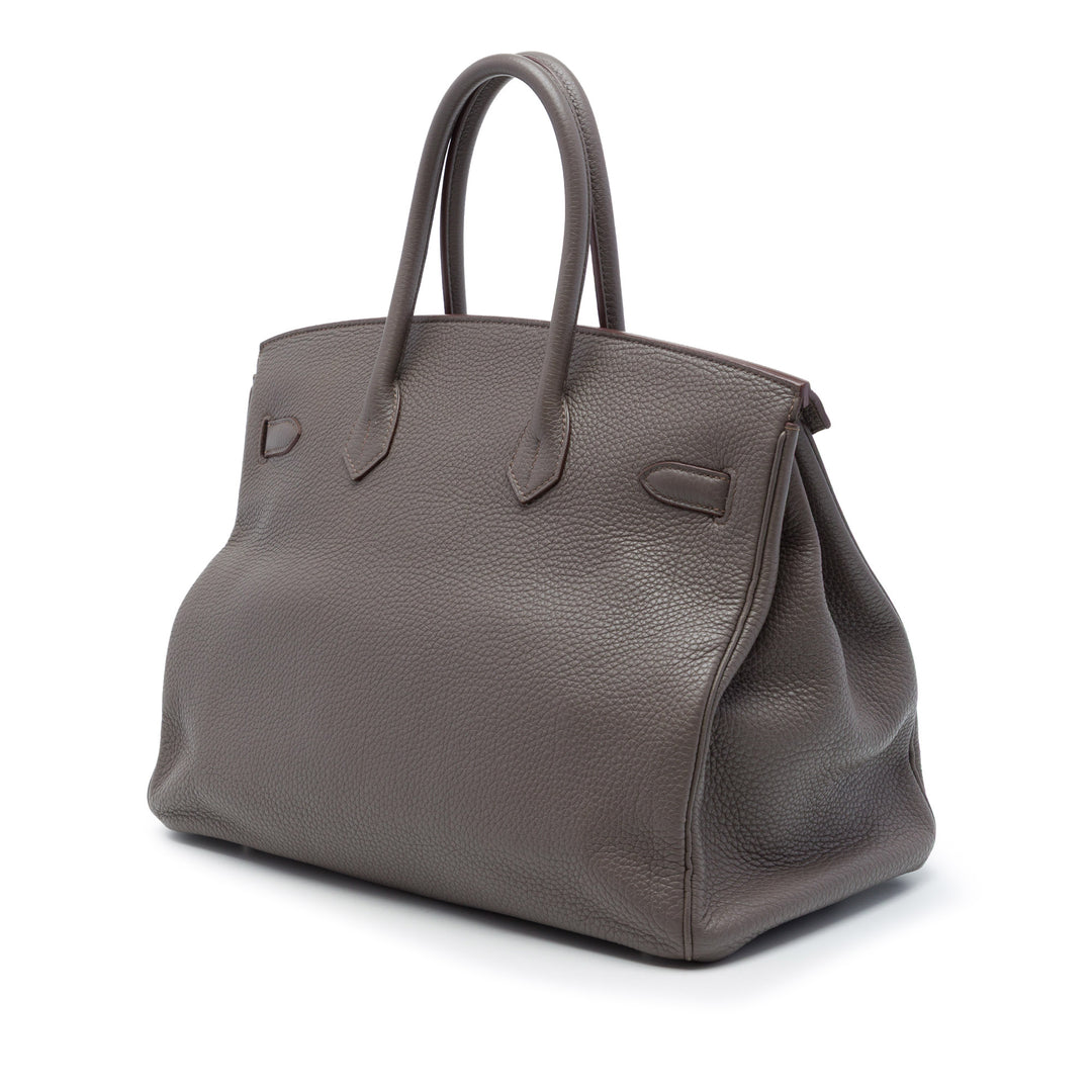 Hermès Birkin Retourne 35 Togo Gris – vue 2 – GABY PARIS