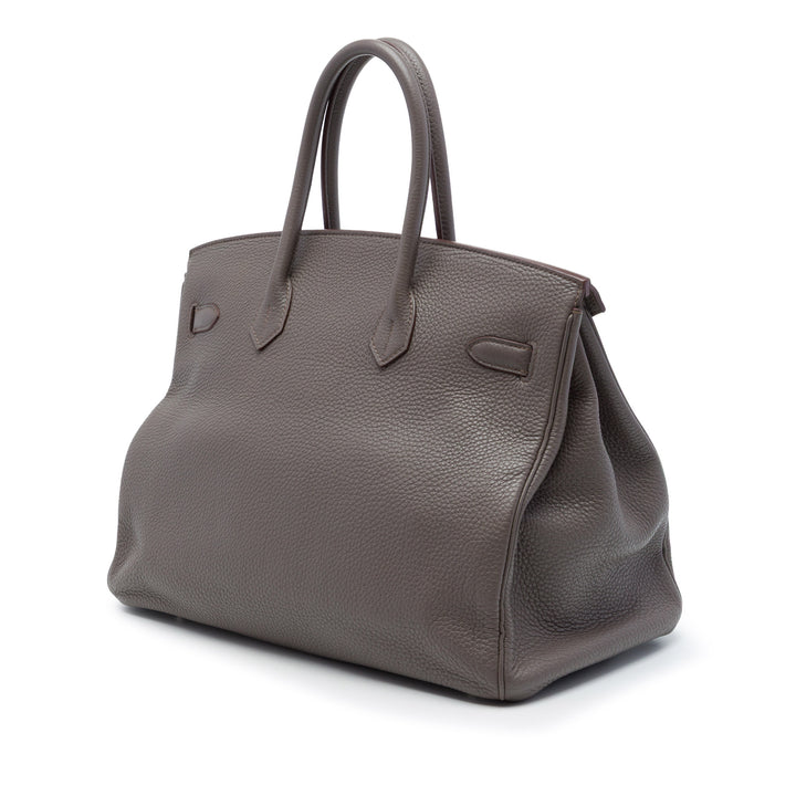 Hermès Birkin Retourne 35 Togo Gris – vue 2 – GABY PARIS