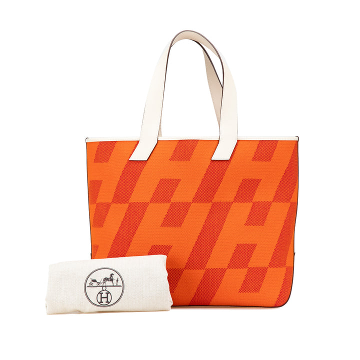 Hermès H et Cabas H en Biais 40 Cuir Swift