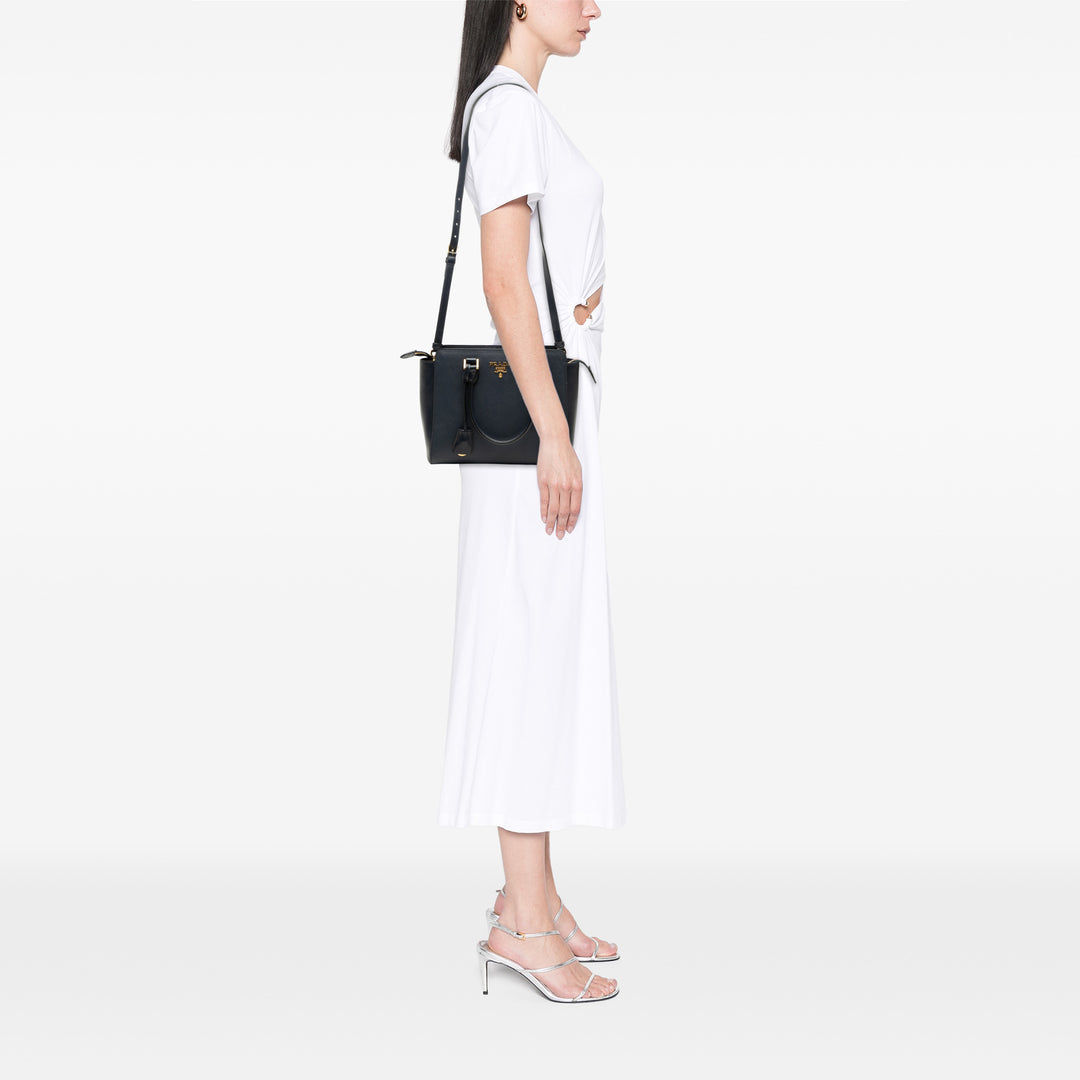Prada Soft Veau à finitions Saffiano Lux Open Convertible Cabas