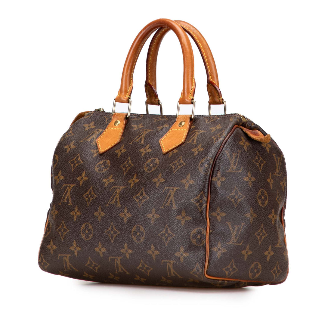 Louis Vuitton Monogram Speedy 25 Marron