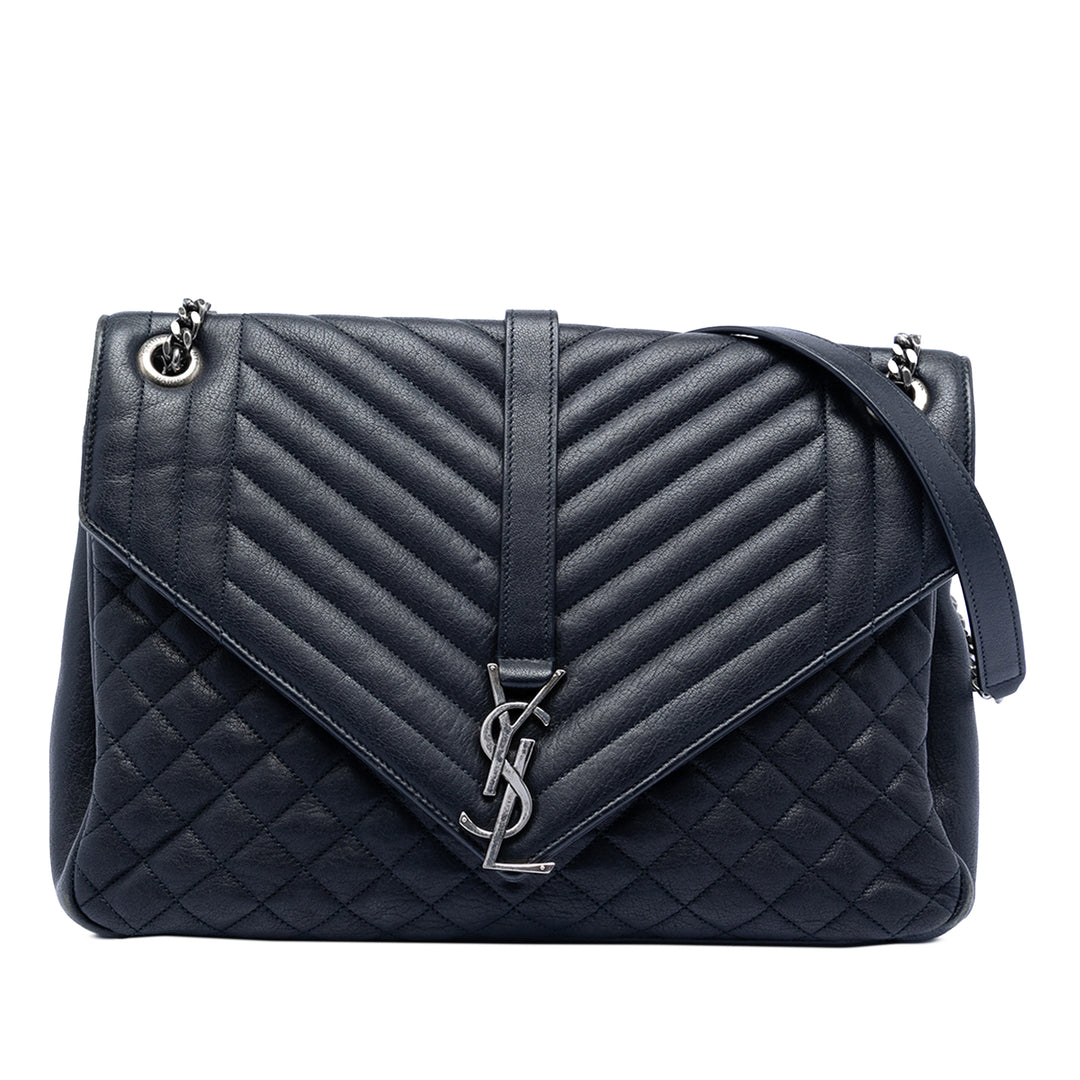 Triquilt College Sac Grand de mouton Bleu