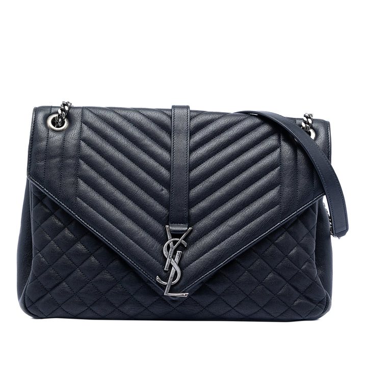Triquilt College Sac Grand de mouton Bleu